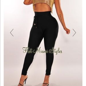 Snatched waist Hot Miami blank pants